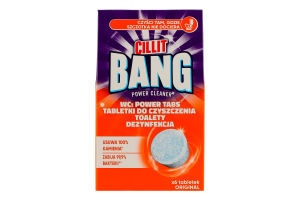 Таблетки для чищення унітаза Оригінальні Cillit Bang 6х22.5г