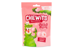 Конфеты Клубника Juicy bites Chewits д/п 115г