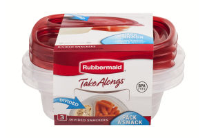 Rubbermaid Take Alongs Divided Snackers - 3 CT