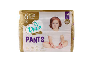 Трусики-підгузки для дітей 15+кг 6 Extra Large Extra Soft Dada 28шт