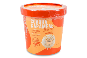 Мороженое 12% пломбир из овечьего молока Соленая карамель Soloviov ст 300г