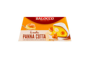 Кекс Balocco з крем-начин карамель та панна котта