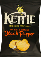Чипси Kettle з морською сіллю та мел чорним перцем