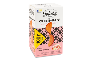 Гренки ржано-пшеничные Сало с чесноком Extra slice Jokers к/у 100г