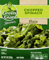 Green Giant Steamers Chopped Spinach Plain