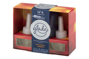 Glade Atmosphere Collection Patchouli Amber Plugins Scented Oil Refills - 2 CT