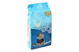 Наполнитель кошачий белый Fresh perfumed Super Premium VanCat 5кг