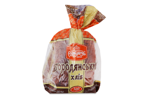 Хлеб нарезной из смеси ржаной и пшеничной муки формовой Бородянский Рум'янець м/у 500г