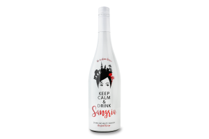 Напій на основі вина 0.75л 6.5% солодкий ігристий ароматизований Sangria Keep Calm&Drink пл