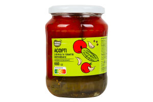 Ассорти Повна Чаша из огурцов та томатов маринован