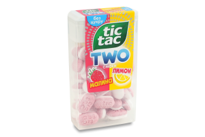 Драже двошарове зі смаком малини та лимона Tic Tac п/у 38.5г