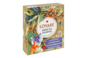 Чай зеленый Ассорти Lovare к/у 32х1.5г