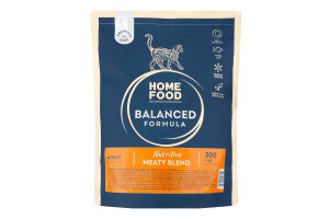 Корм д/дорослих котів Premium Balanced Formula М'ясне асорті сухий 300г Home Food