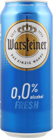 Пиво 0.5л 0% безалкогольне світле пастеризоване Fresh Warsteiner з/б