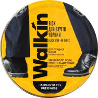 Віск для взуття з гладкої шкіри чорний Walkin 75мл