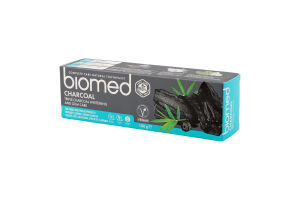 Паста зубная комплексная Charcoal Biomed 100г