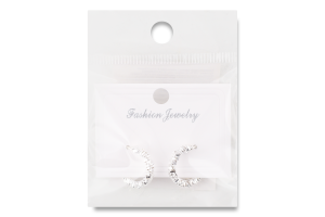 Сережки сірий метал з камінцями в асортименті