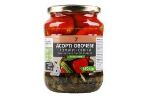 Конс Асорті 7 690 г овочеве
