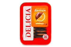 Печенье сдобное сбивное со вкусом апельсина Делиция Delicia лоток 300г