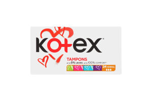 Тампони гігієнічні UltraSorb Normal Kotex 24шт