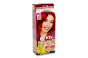 Крем-краска для волос стойкая №6.55 Elitan 1шт