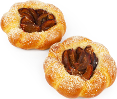 Булочка зі сливою 100г