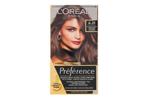 Краска для волос стойкая Preference №6.21 L'Oreal Paris 1шт