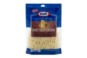 Kraft Natural Cheese Smoky Bacon Cheddar Shredded
