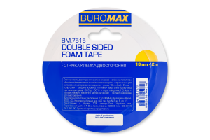 Стрічка клейка двостороння 18ммх2м №BM.7515 Buromax 1шт