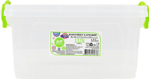 Контейнер пищевой 1.5л 212х141х105мм №04 Lux Ал-Пластик 1шт