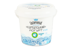 Йогурт 3% без сахара Карпатский Галичина ведро 500г