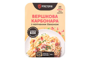 Карбонара вершкова з копченим беконом 350г М'ясторія