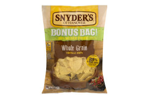 Snyder's of Hanover Whole Grain Tortilla Chips Bonus Bag!