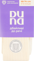 Колготки для младенцев с широким клином Duna №4444 68-74 молочный