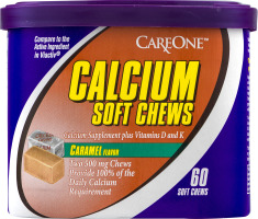 CareOne Calcium Soft Chews Caramel - 60 CT