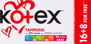 Тампон Kotex Ultra Sorb Silky Cover super 16шт