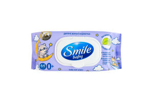 Салфетки влажные для детей с первых дней жизни с экстрактом липы Baby Smile 64шт