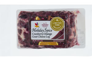 Ahold Holiday Spice Goat Cheese Log Cranberry Orange