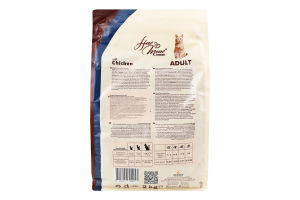 Корм д/дорослих котів з куркою сухий 2кг How Meow