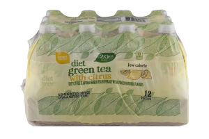 Smart Sense Diet Green Tea with Citrus Bottles - 12 CT