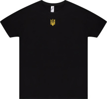 Футболка чол Sol's Imperial 190 Тризуб чорний XL