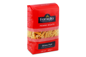 Изделия макаронные из твёрдых сортов пшеницы Penne Rigate Famiglia м/у 500г