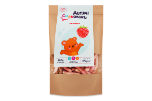 Сніданки сухі для дітей від 3років з солодкою стевією та вітамінами Малинка Дитячі Смаколики д/п 25г