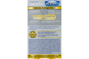 Trojan Pure Ecstasy Latex Condoms - 10 CT