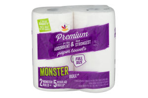 Ahold Full Size Monster Roll Paper Towels - 2 CT