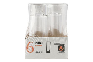 Набір чарок 66мл №56116-SC6 Niki Uniglass 6шт