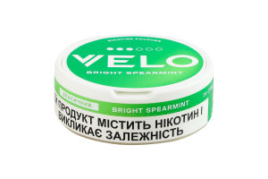 Подушечки никотиносодержащие бестабачные Velo Классический Bright spearmint 20х0.7г