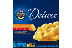 Kraft Macaroni & Cheese Dinner Deluxe Original Cheddar Family Size