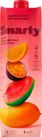 Нектар гомогенизированный стерилизованный с мякотью и сахаром Мультифрукт Smarty т/п 1л