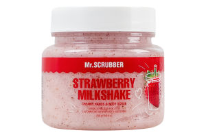 Крем-скраб для рук и тела с ароматом клубничного коктейля Mr.Scrubber 250г